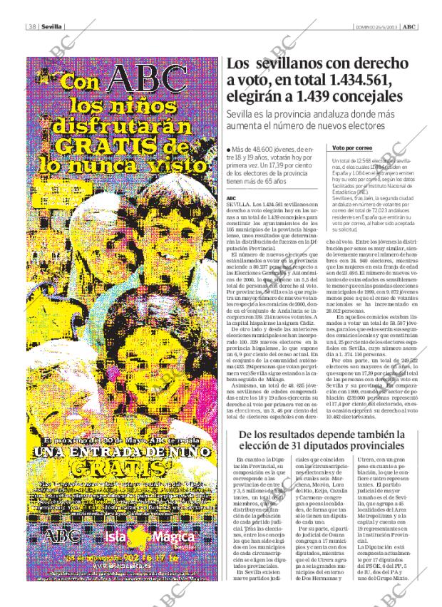 ABC SEVILLA 25-05-2003 página 38