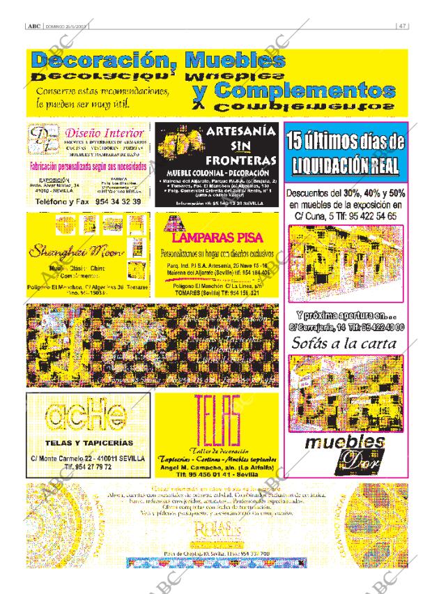 ABC SEVILLA 25-05-2003 página 47