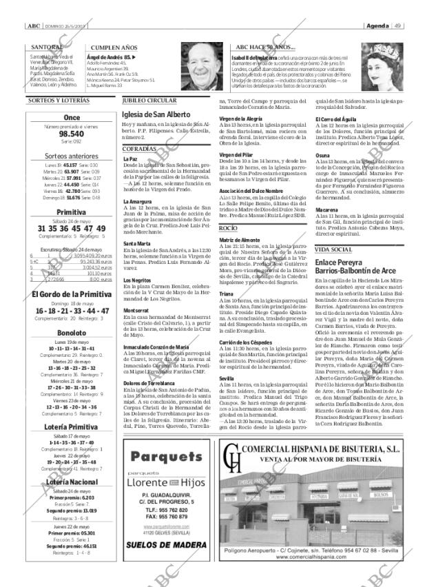 ABC SEVILLA 25-05-2003 página 49