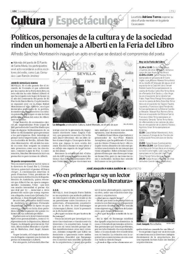 ABC SEVILLA 25-05-2003 página 73