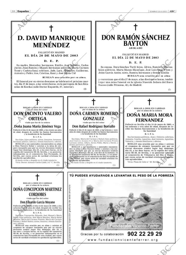 ABC SEVILLA 25-05-2003 página 84