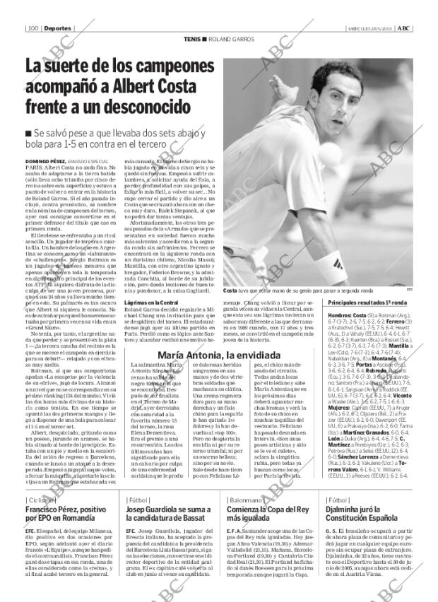 ABC MADRID 28-05-2003 página 100