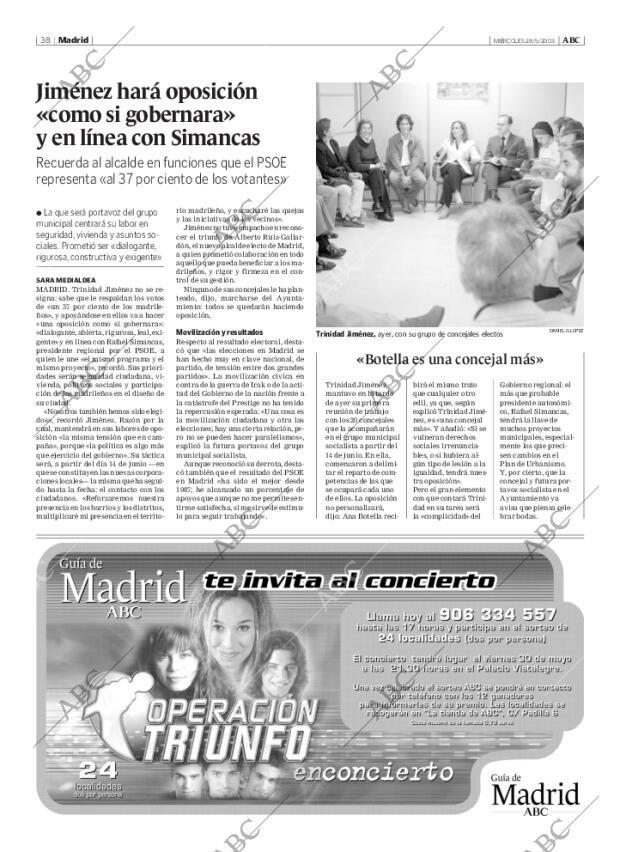 ABC MADRID 28-05-2003 página 38