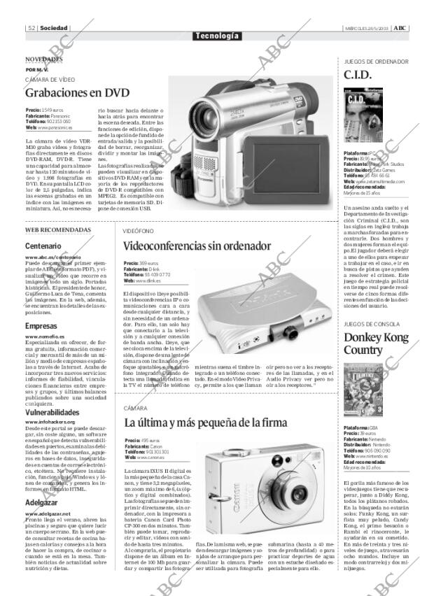 ABC MADRID 28-05-2003 página 52