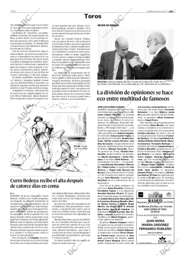 ABC MADRID 28-05-2003 página 61