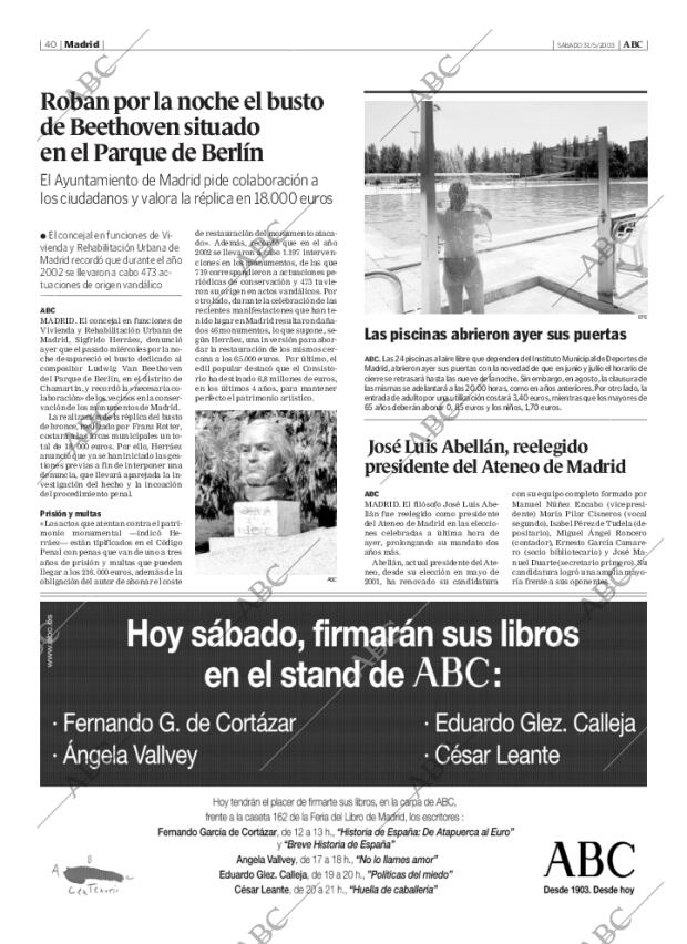 ABC MADRID 31-05-2003 página 40