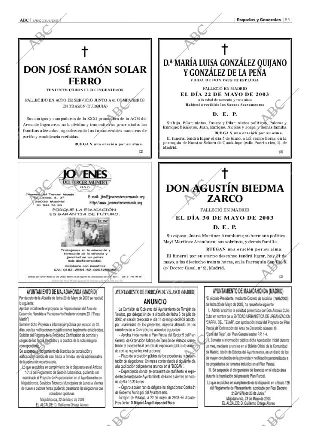 ABC MADRID 31-05-2003 página 83