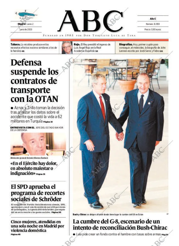 ABC MADRID 02-06-2003 página 1