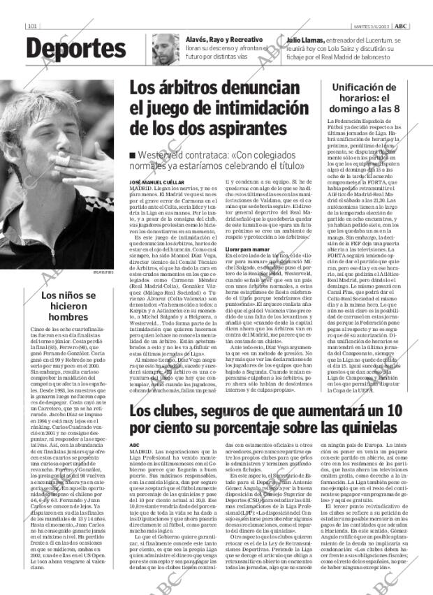 ABC MADRID 03-06-2003 página 101