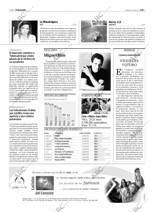 ABC MADRID 03-06-2003 página 108