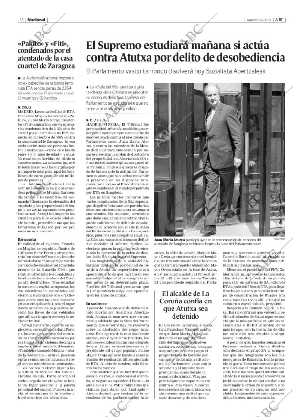 ABC MADRID 03-06-2003 página 18