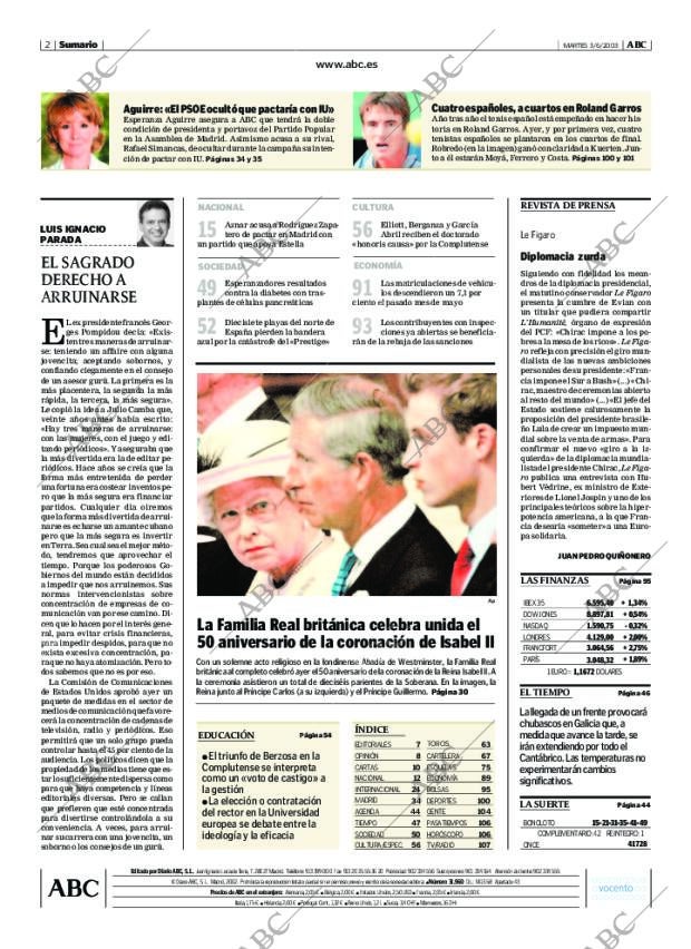 ABC MADRID 03-06-2003 página 2