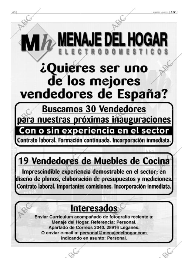 ABC MADRID 03-06-2003 página 40