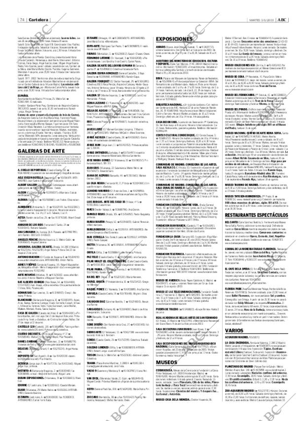 ABC MADRID 03-06-2003 página 74
