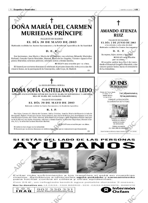 ABC MADRID 03-06-2003 página 76