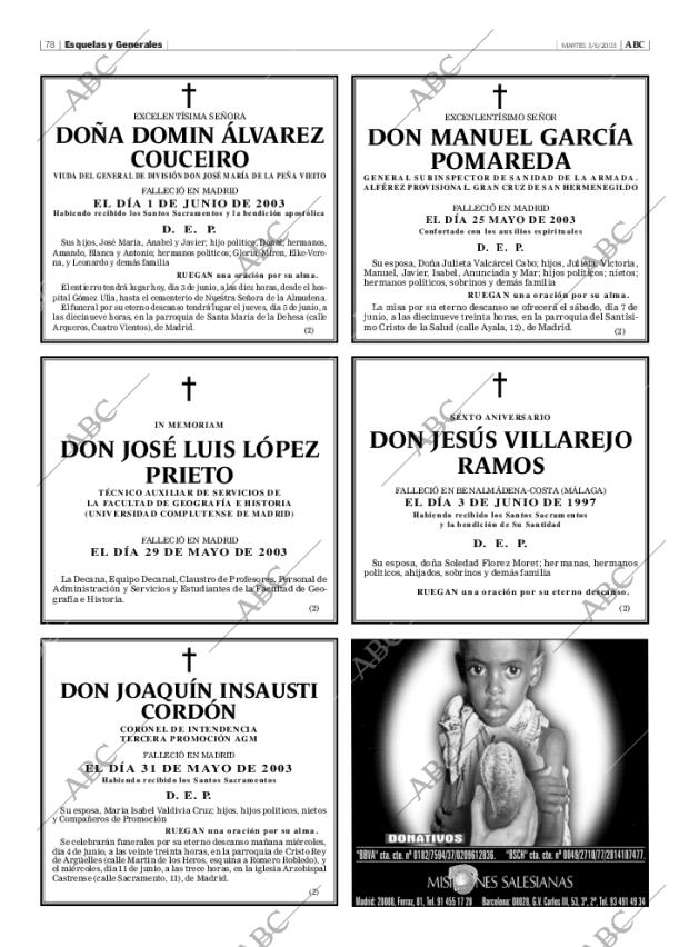 ABC MADRID 03-06-2003 página 78