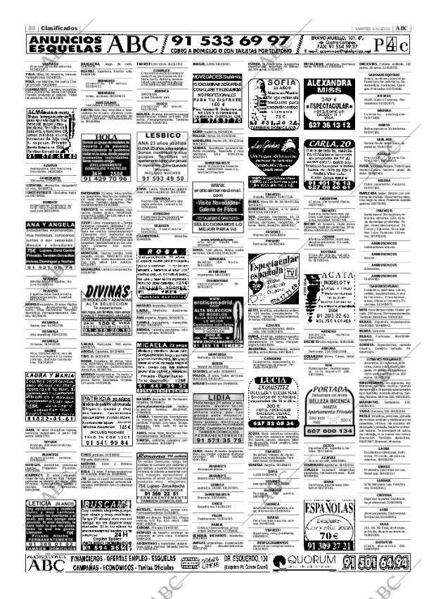 ABC MADRID 03-06-2003 página 88