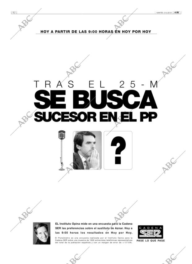 ABC MADRID 03-06-2003 página 92