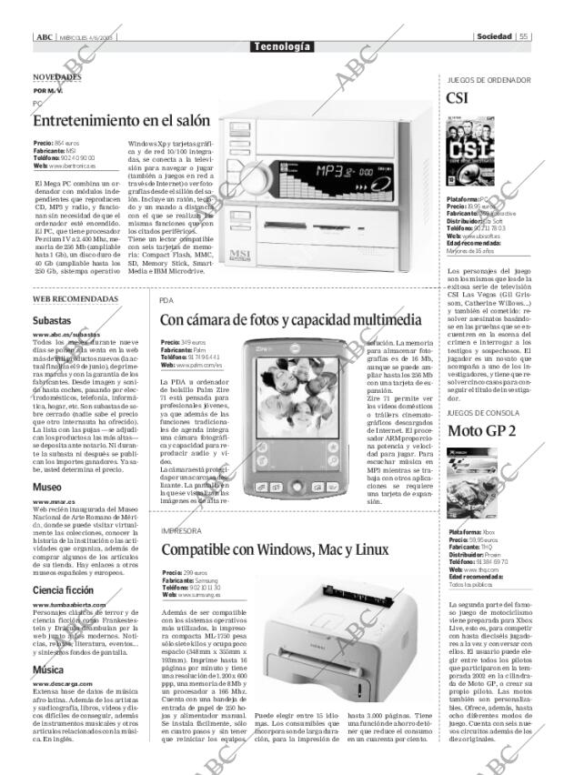 ABC MADRID 04-06-2003 página 55