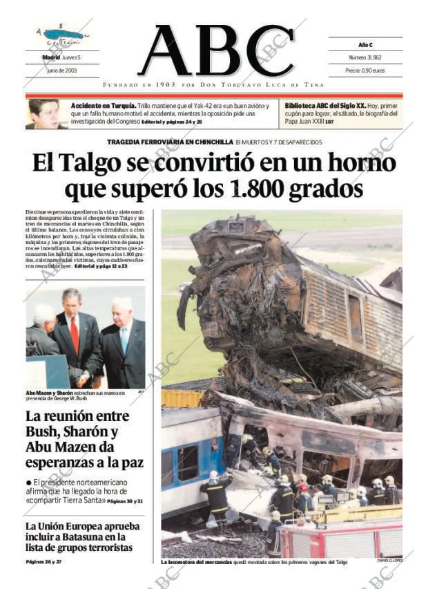 ABC MADRID 05-06-2003 página 1