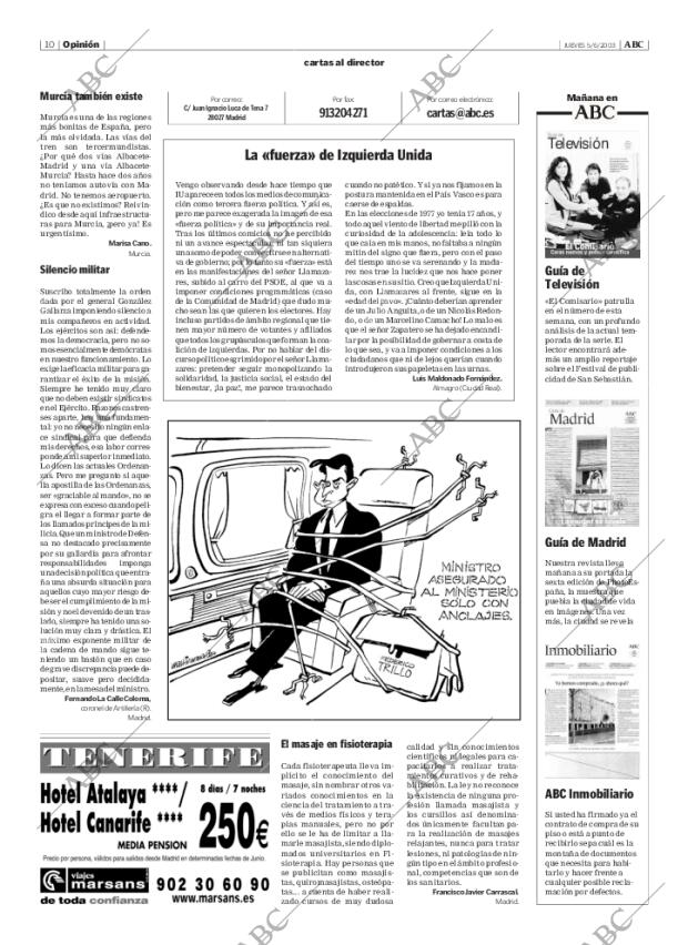 ABC MADRID 05-06-2003 página 10