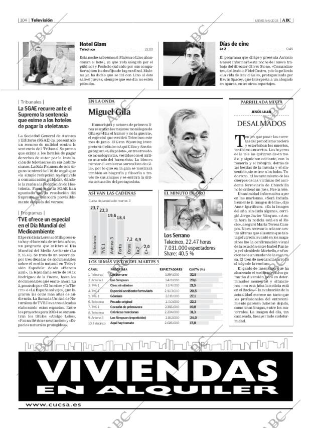 ABC MADRID 05-06-2003 página 104