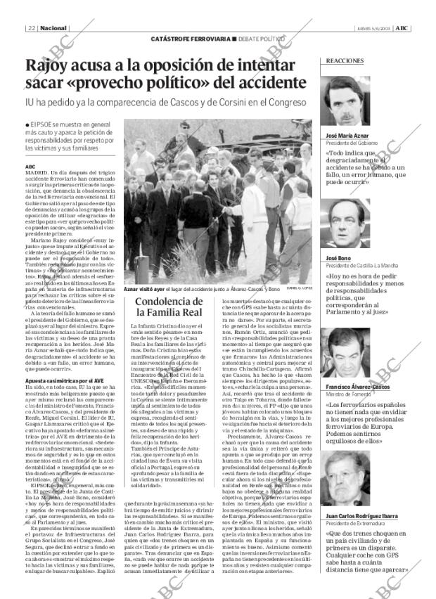 ABC MADRID 05-06-2003 página 22