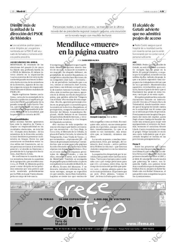 ABC MADRID 05-06-2003 página 38
