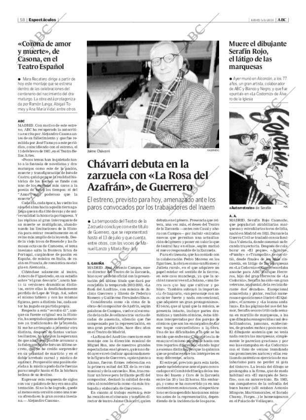 ABC MADRID 05-06-2003 página 58