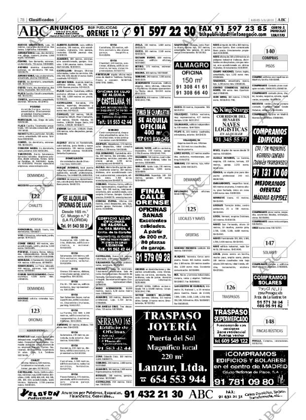 ABC MADRID 05-06-2003 página 78