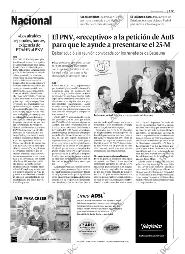 ABC MADRID 05-06-2003 página 82