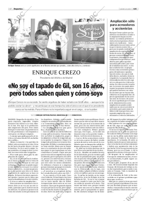 ABC MADRID 05-06-2003 página 97