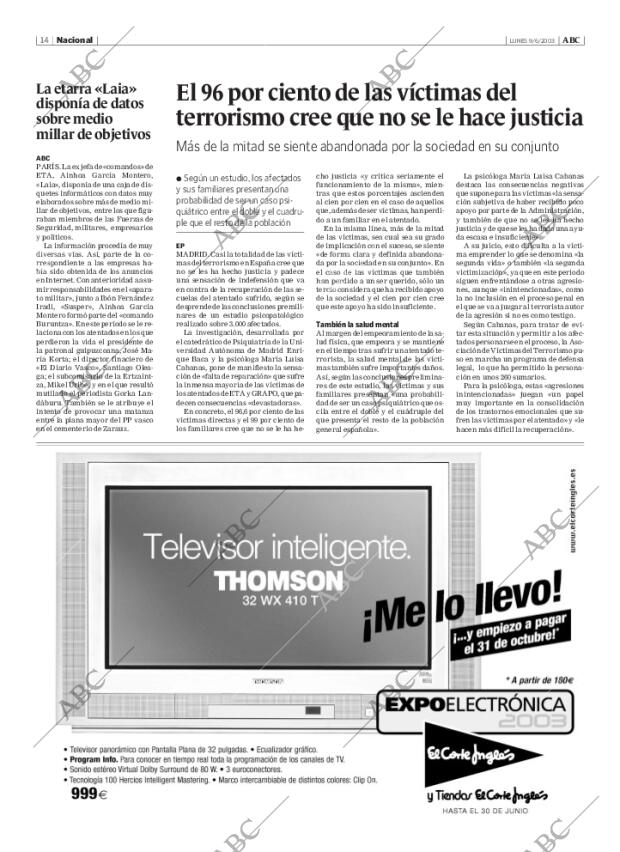 ABC MADRID 09-06-2003 página 14