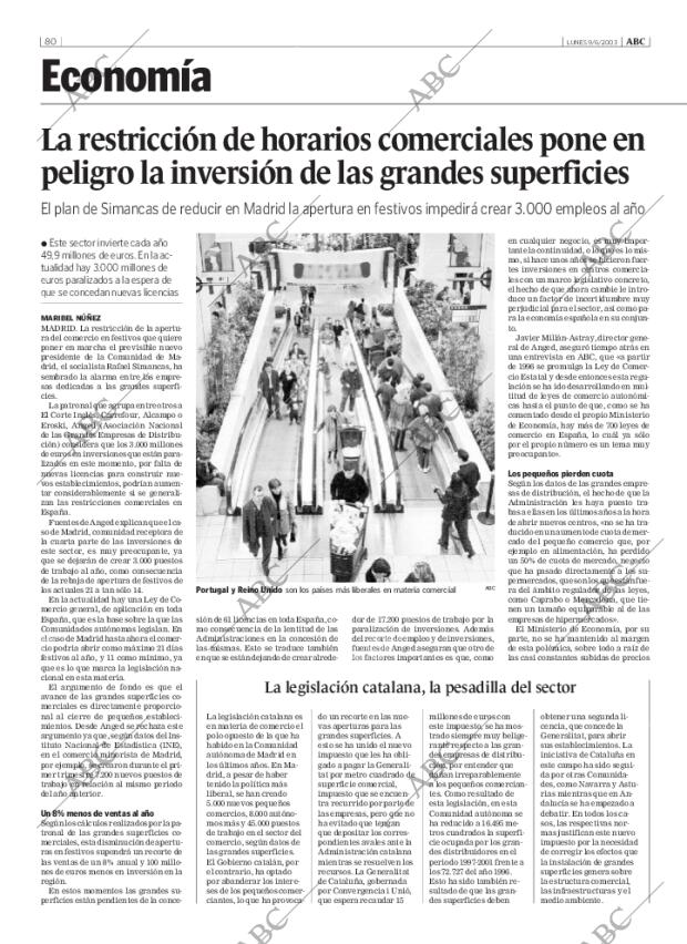 ABC MADRID 09-06-2003 página 80
