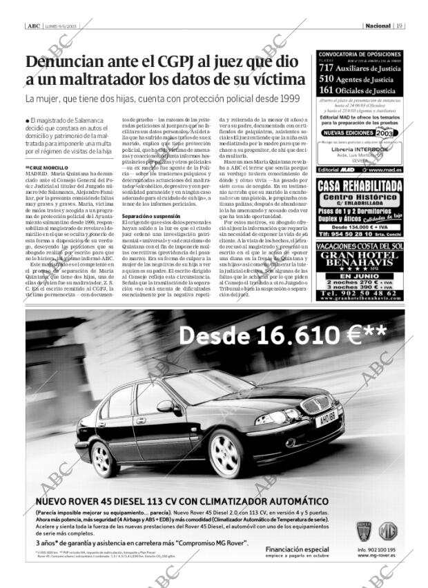 ABC SEVILLA 09-06-2003 página 19