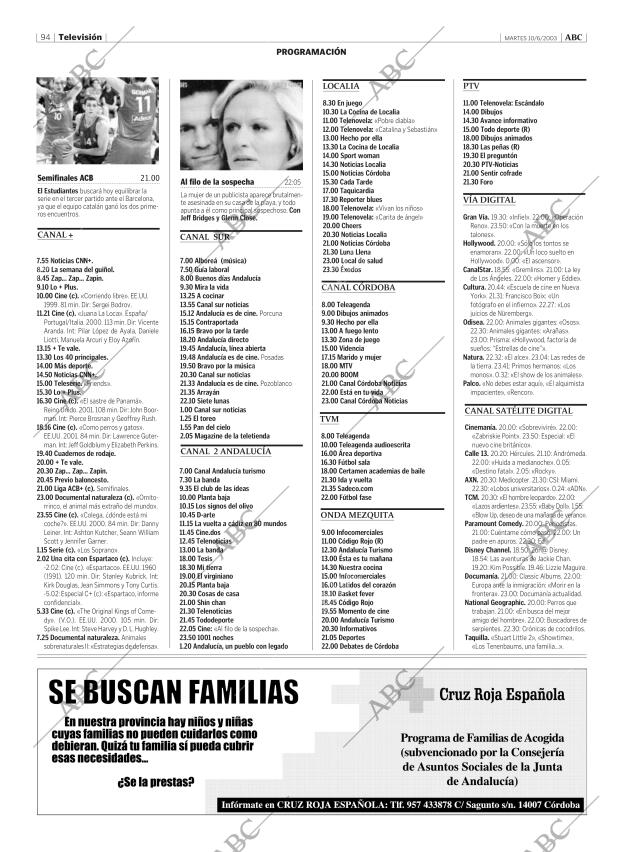 ABC CORDOBA 10-06-2003 página 94