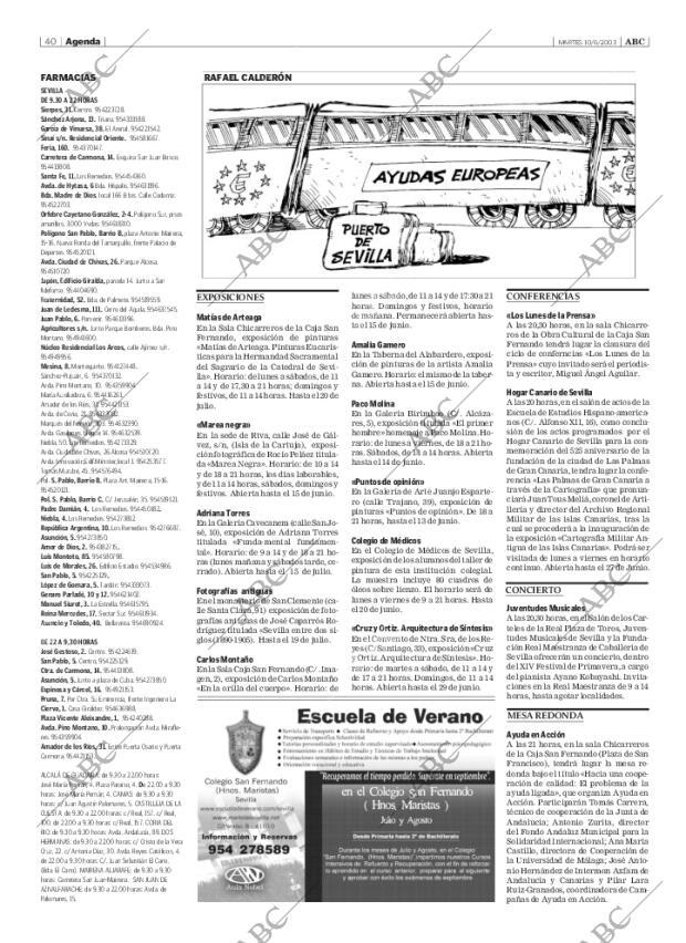 ABC SEVILLA 10-06-2003 página 40