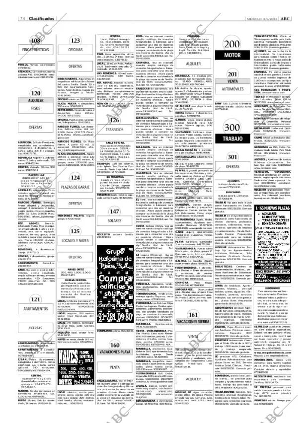 ABC SEVILLA 11-06-2003 página 74