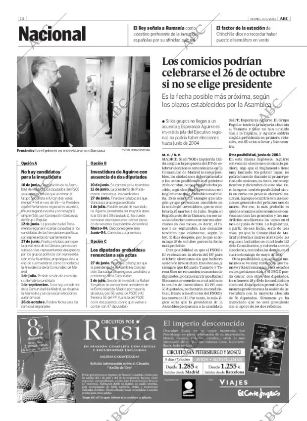 ABC MADRID 13-06-2003 página 13