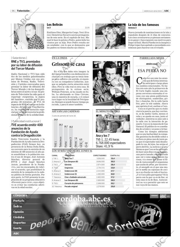 ABC CORDOBA 18-06-2003 página 96
