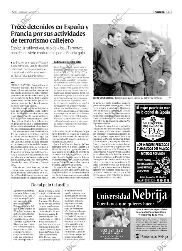 ABC MADRID 18-06-2003 página 23