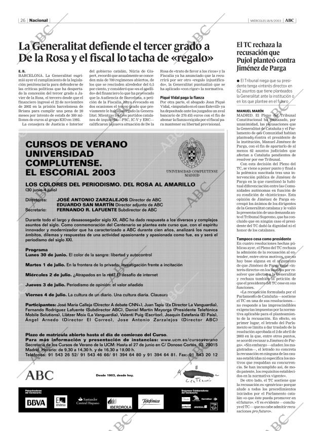 ABC MADRID 18-06-2003 página 26