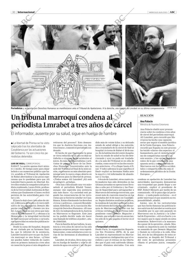 ABC MADRID 18-06-2003 página 30