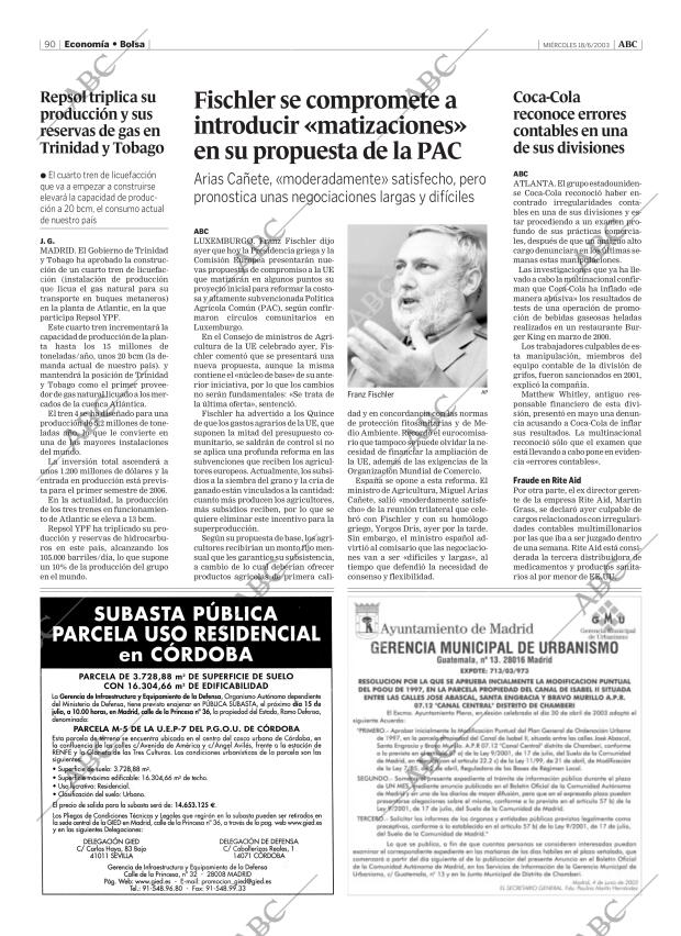 ABC MADRID 18-06-2003 página 90