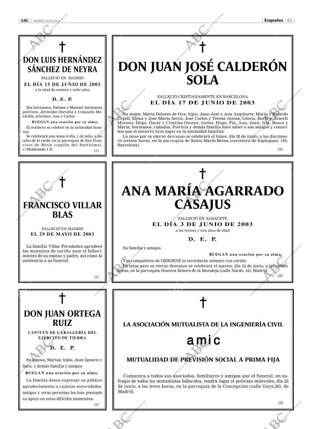 ABC MADRID 20-06-2003 página 83