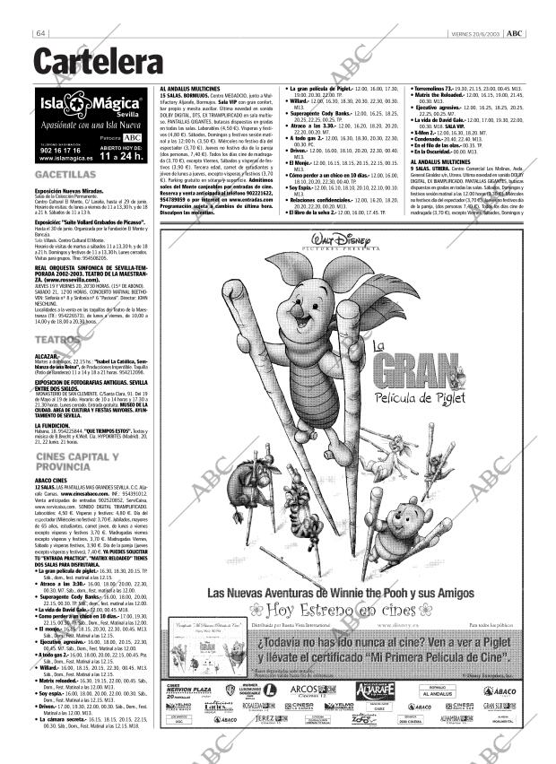 ABC SEVILLA 20-06-2003 página 64