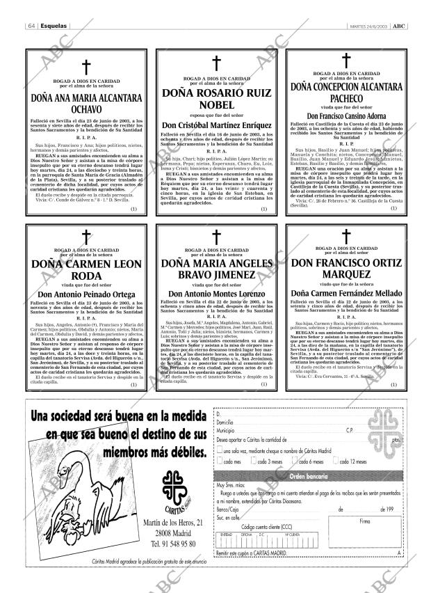 ABC SEVILLA 24-06-2003 página 64