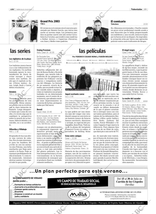 ABC SEVILLA 25-06-2003 página 89