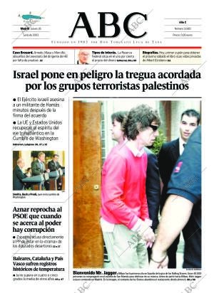ABC MADRID 26-06-2003 página 1