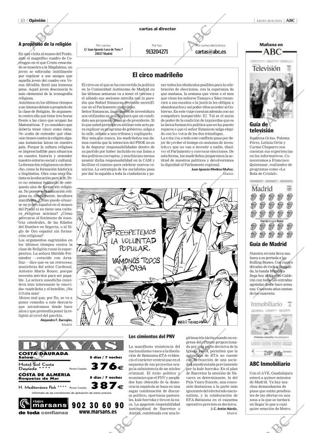 ABC MADRID 26-06-2003 página 10